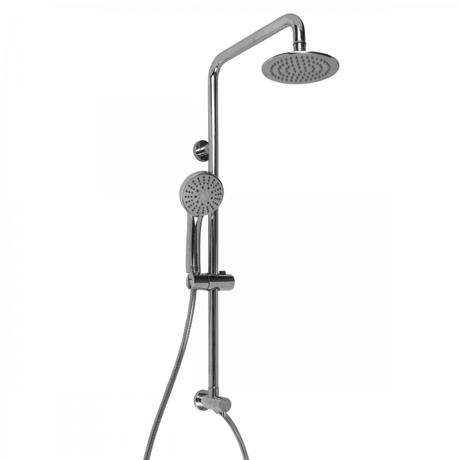 Jaclo :: Subway Retro with Exposed Handshower Fit Line Kit 90° Handheld and Showerhead, Slider, Pipe Diverter